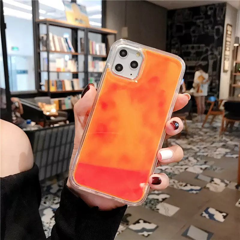 Neon Liquid Quicksand Phone Case