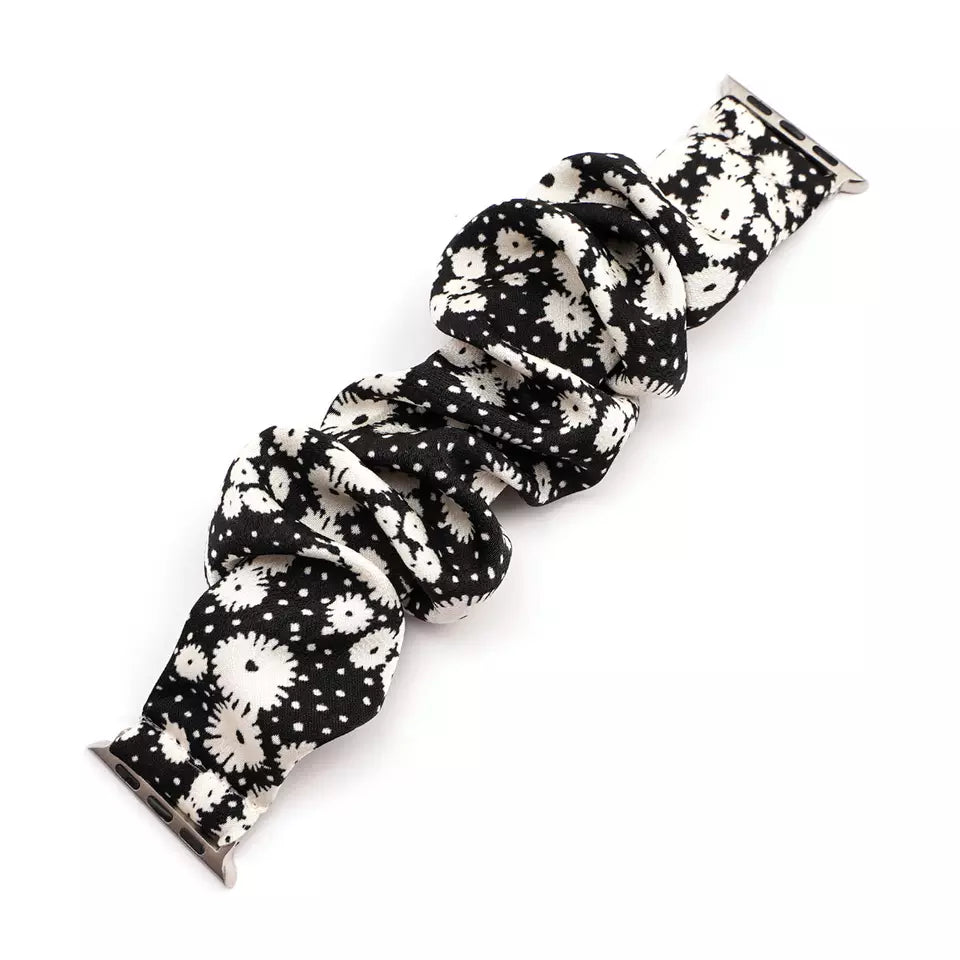 Floral Scrunchie Watch Band