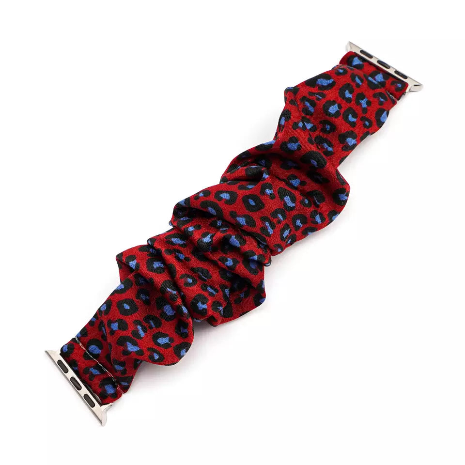 Leopard Scrunchie Watch Band