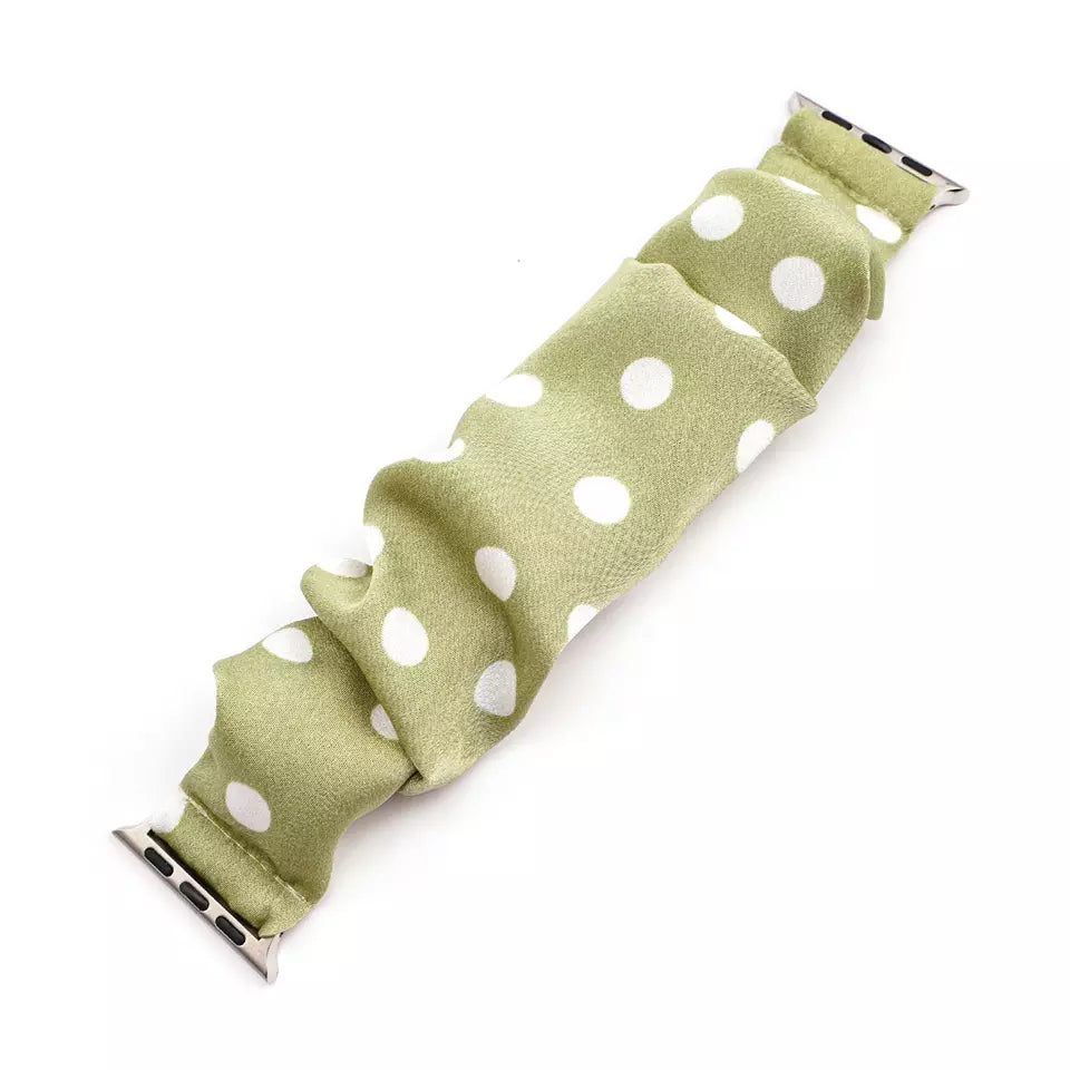 Polka Dot Scrunchie Apple Watch Band