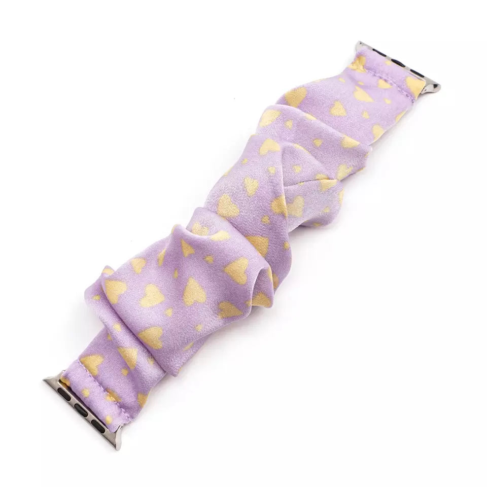 Heart Dot Scrunchie Apple Watch Band