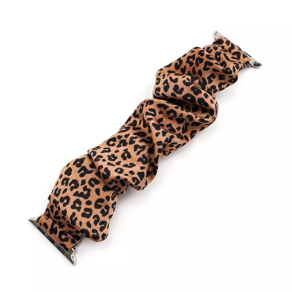 Leopard Scrunchie Watch Band