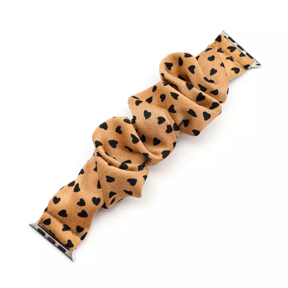 Heart Dot Scrunchie Apple Watch Band