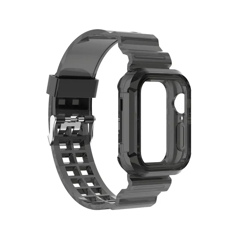 Transparent Grid Watch Band