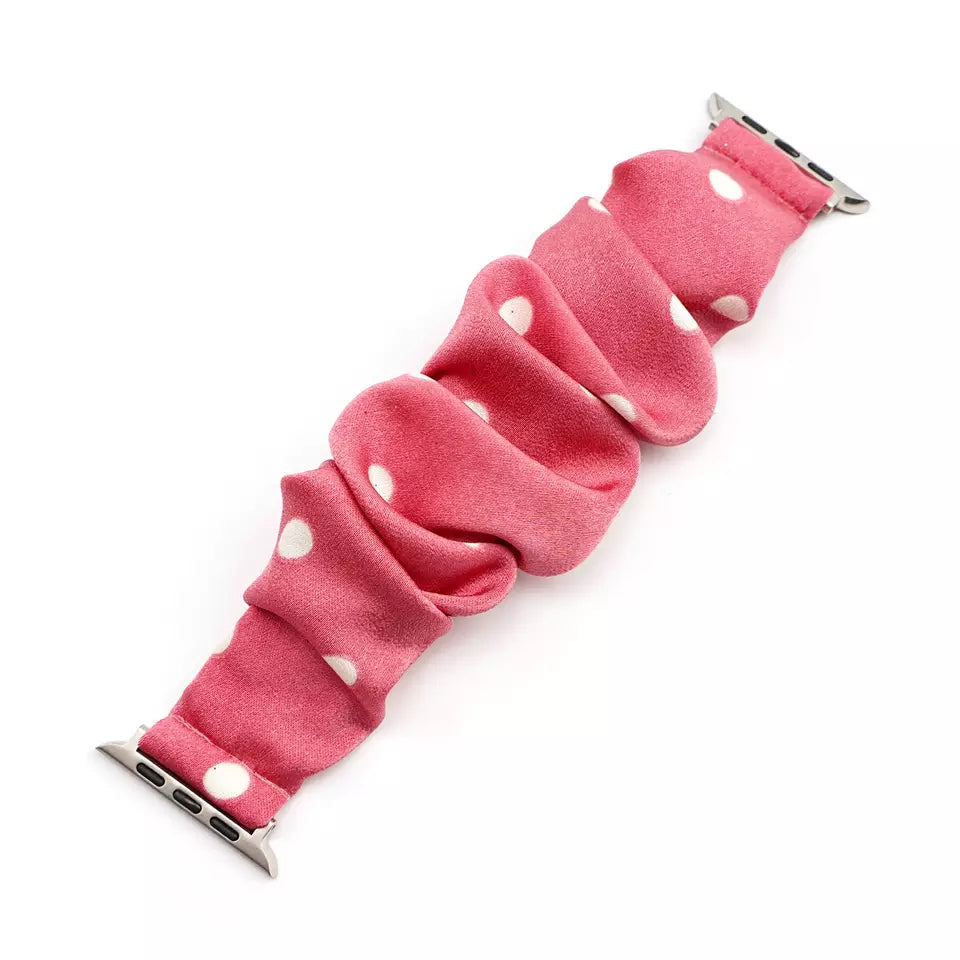 Polka Dot Scrunchie Apple Watch Band