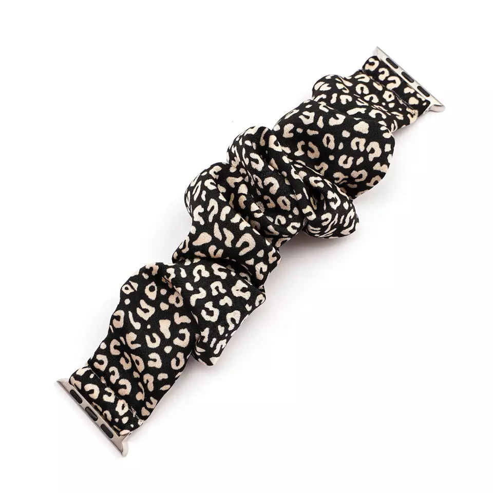 Leopard Scrunchie Watch Band