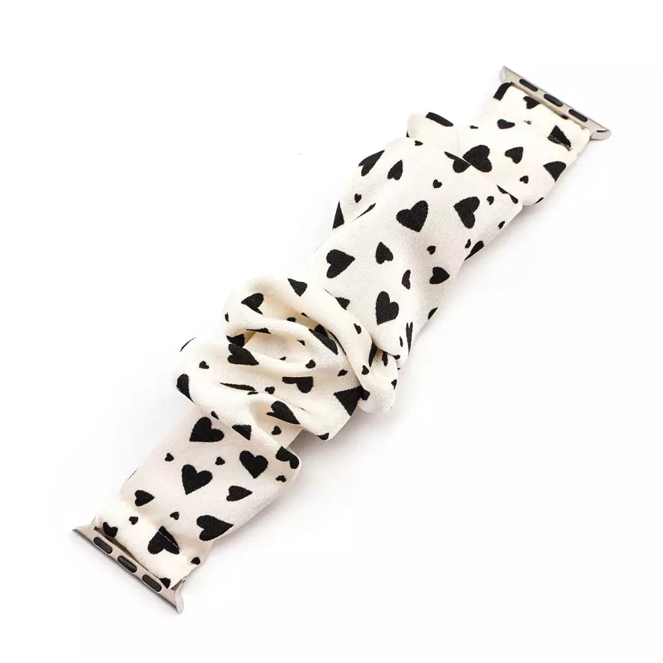 Heart Dot Scrunchie Apple Watch Band