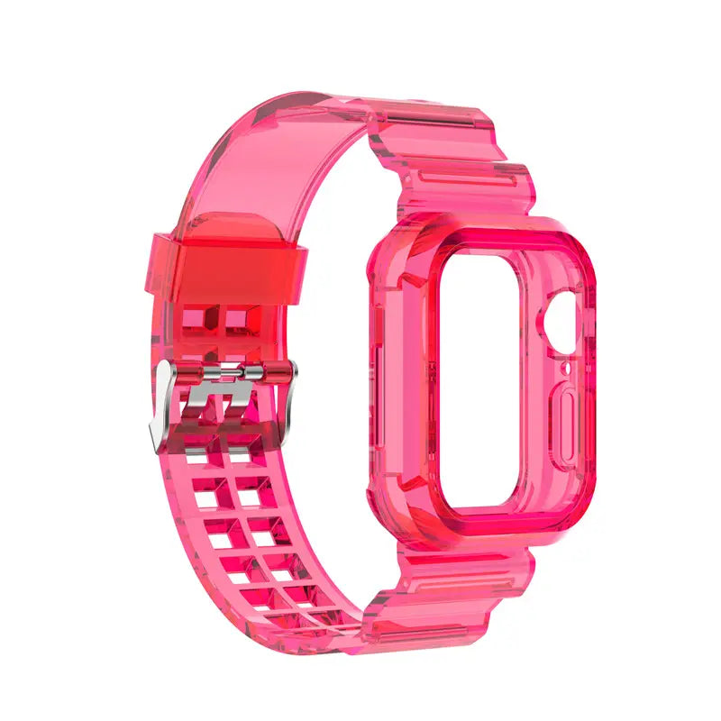 Transparent Grid Watch Band