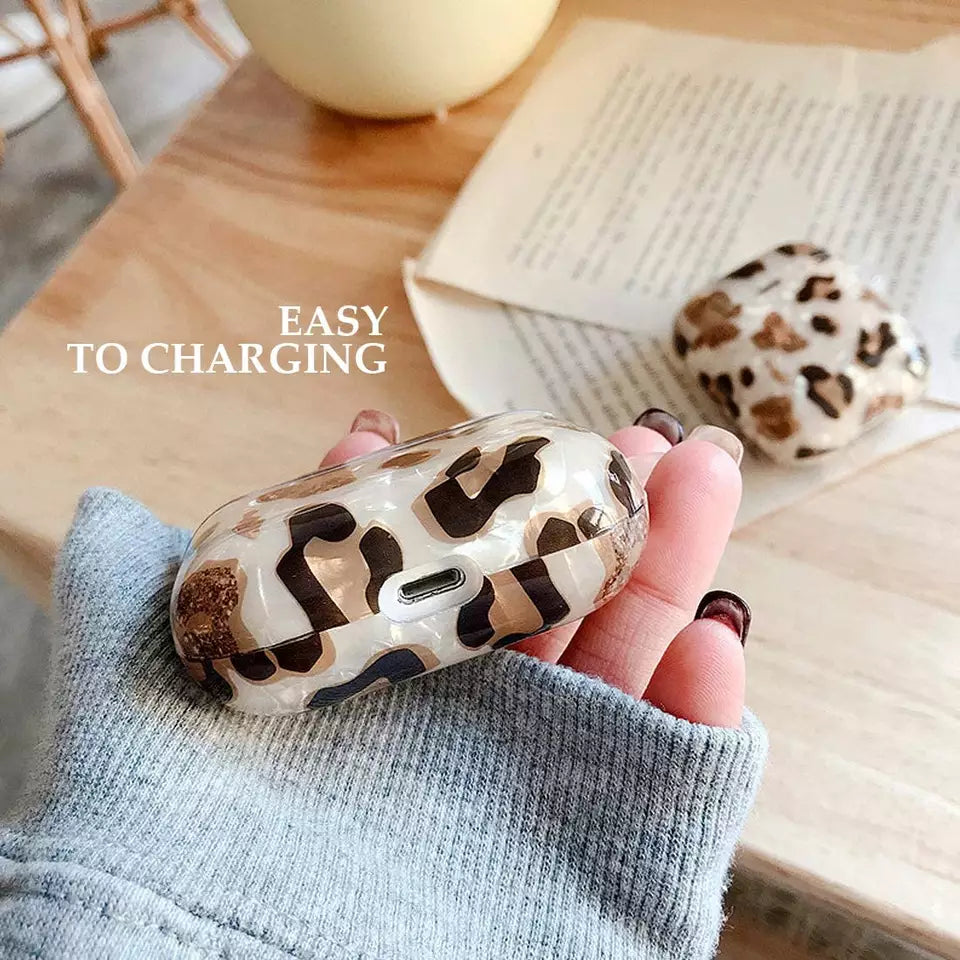 Sparkle Cheetah Print Airpod Case