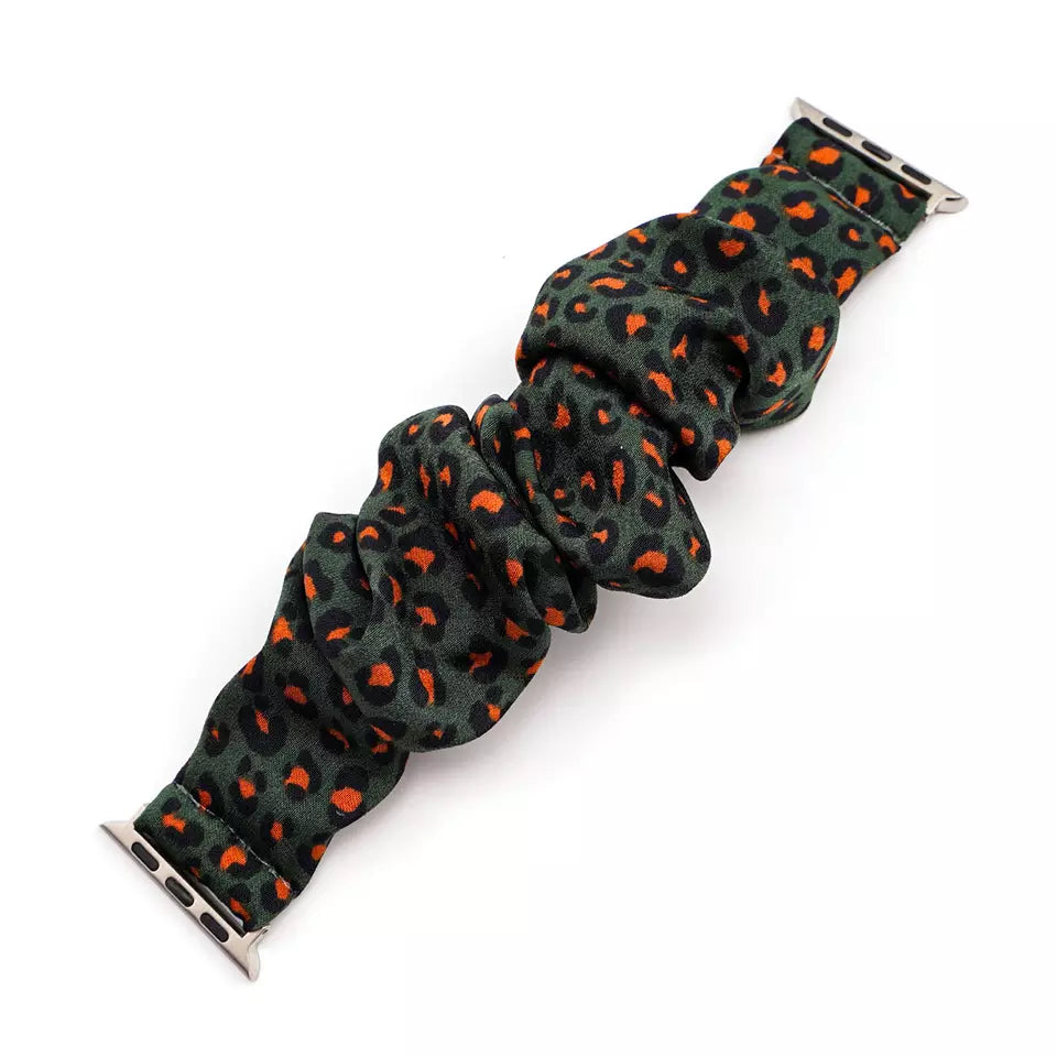 Leopard Scrunchie Watch Band