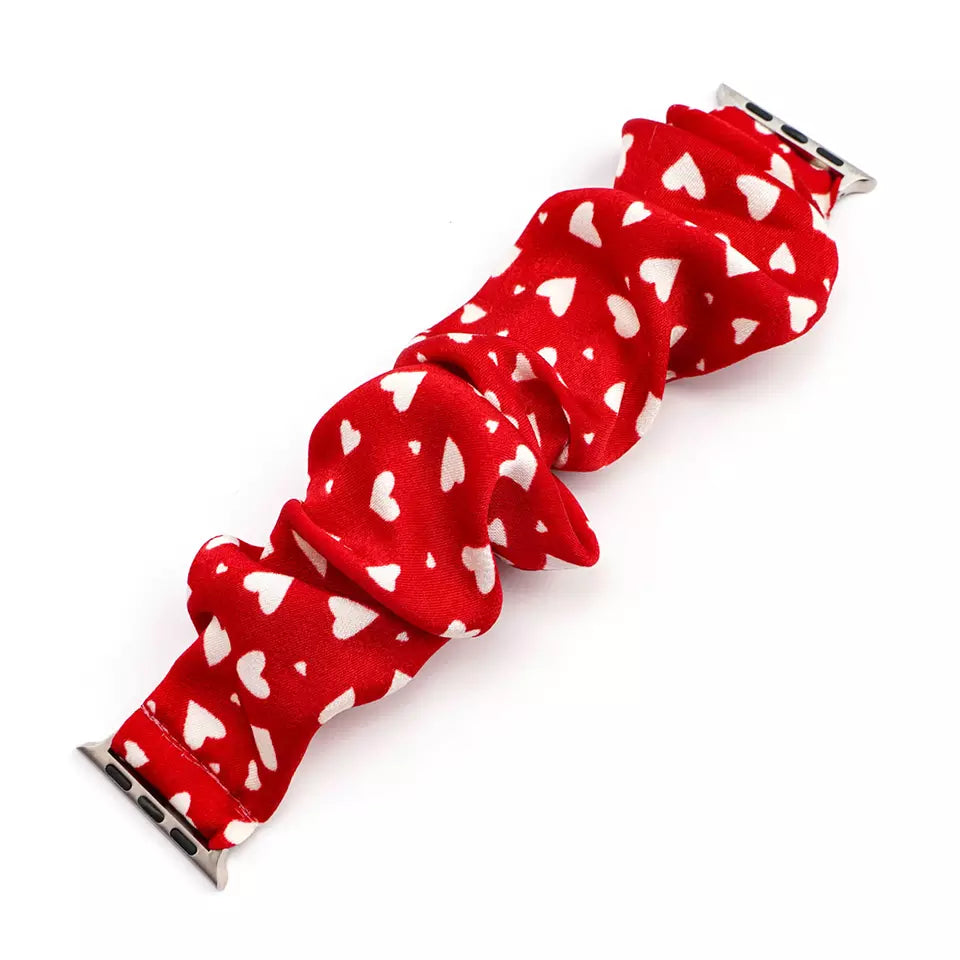 Heart Dot Scrunchie Apple Watch Band