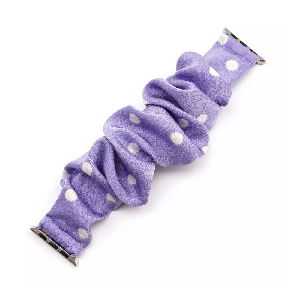 Polka Dot Scrunchie Apple Watch Band