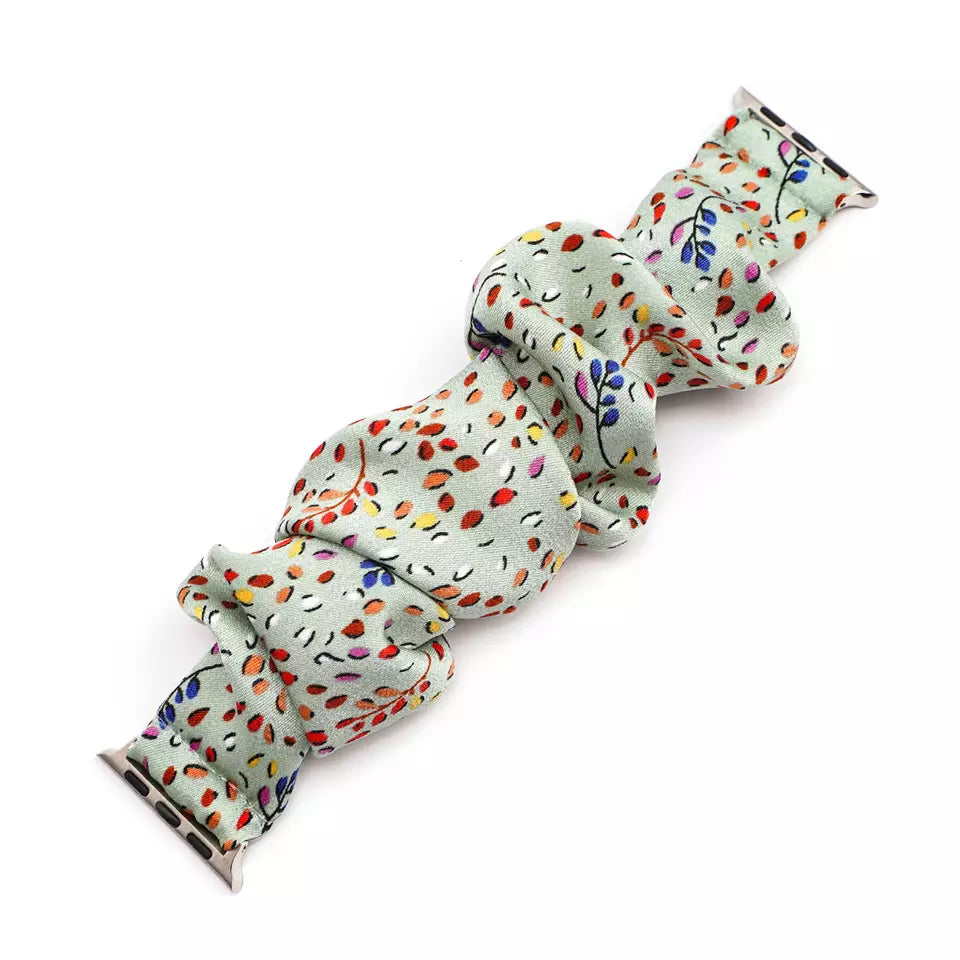 Floral Scrunchie Watch Band