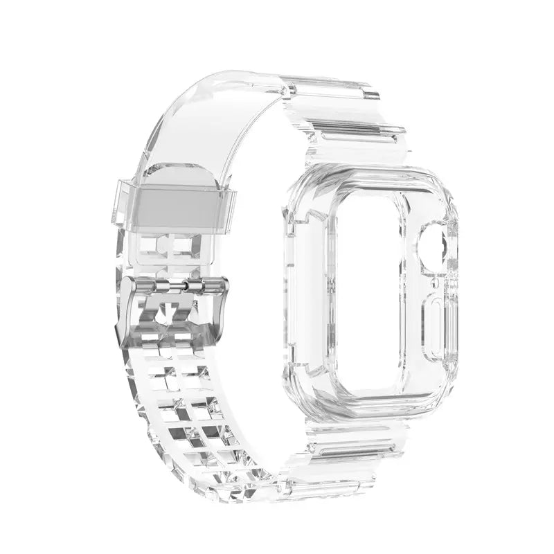 Transparent Grid Watch Band