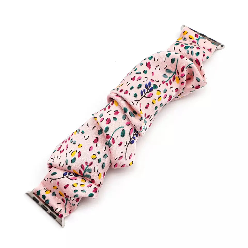 Floral Scrunchie Watch Band