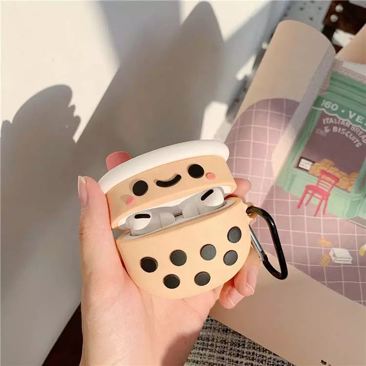 Boba Tea Silicone Airpod case