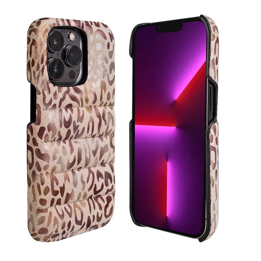 Leopard Puffer phone case