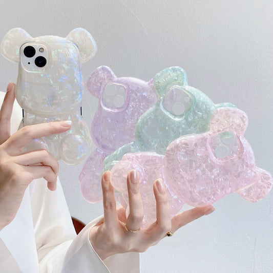 Iridescent 3D bear case
